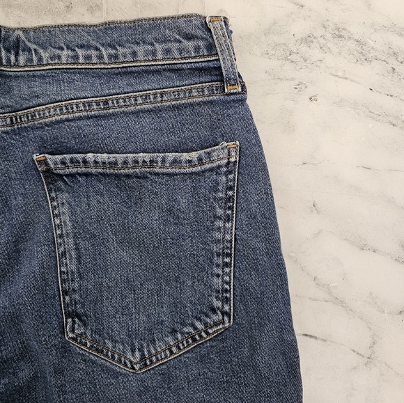 AGOLDE Nico High Rise Ankle Skinny Crop Blue Slim Jeans 29 Preowned - Picture 7 of 10